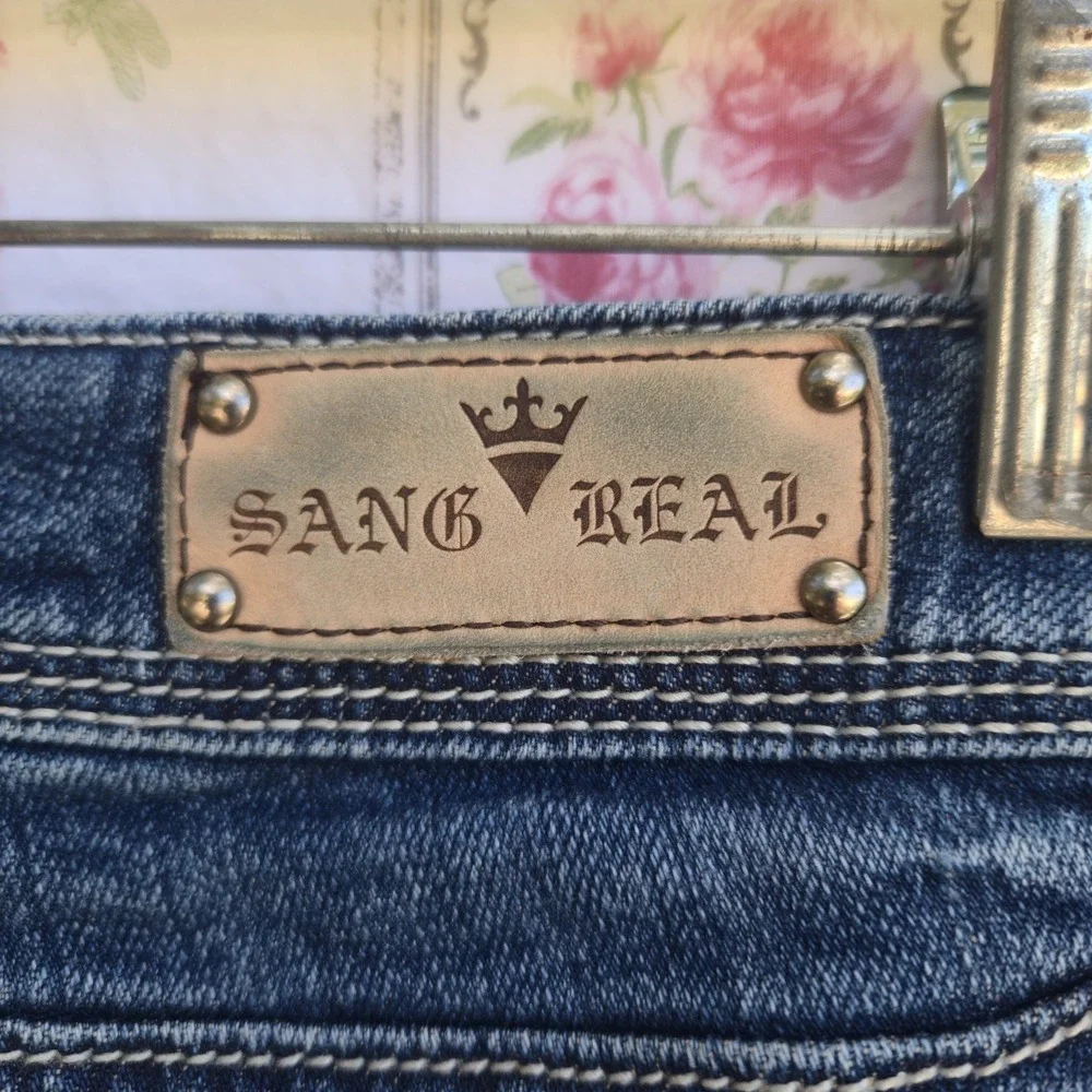 Sang Real Women's‎ Only the Chosen Low Rise Boot Cut Blue Jeans Size 31 Slim